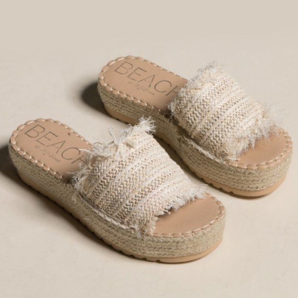 flatform slide sandals